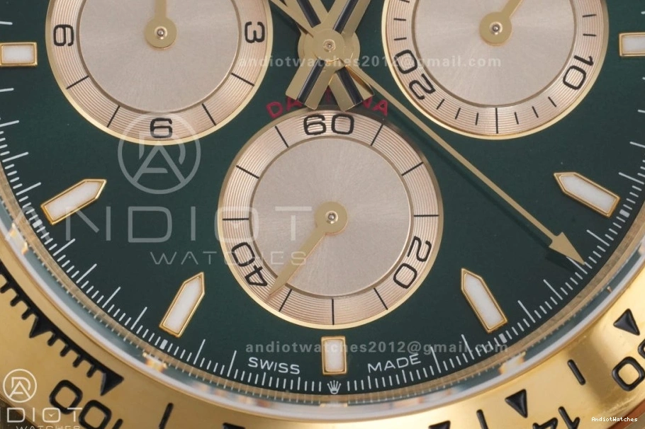 QF 2025 YG 126508 V6 Best 1:1 Dial 493 Daytona (Gain SmoothTexture QF4131 Bracelet Green on Edition Weight) YG 0212